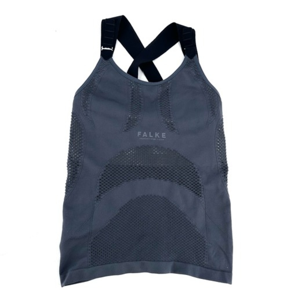 Falke Ergonomic Sport System Tank Top Women XS Gray Mesh Activewear Gorpcore